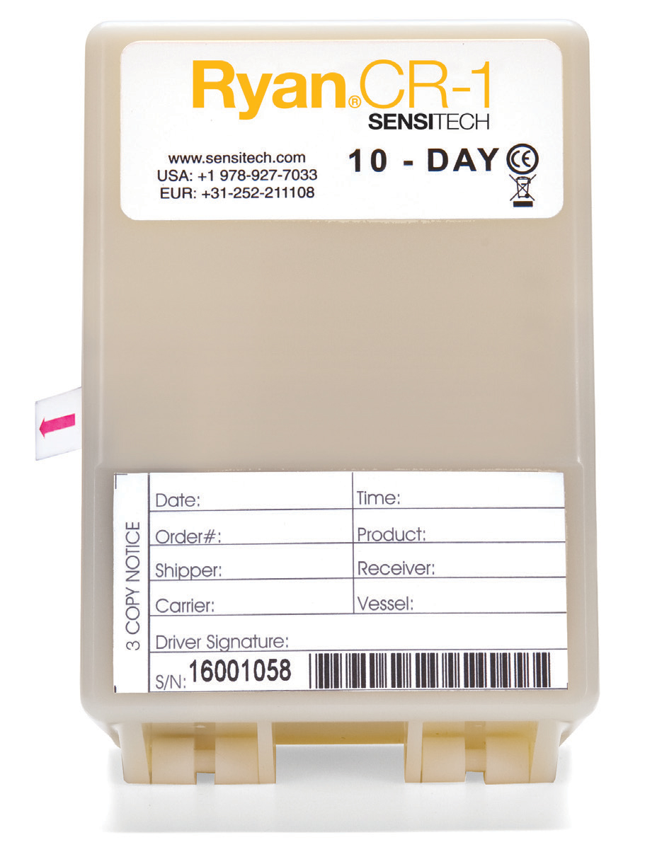 Ryan® CR-1 by Sensitech — Ryan CR1 single use strip chart recorder temperature Sensitech — supplied by Royal Kana, Dubai.