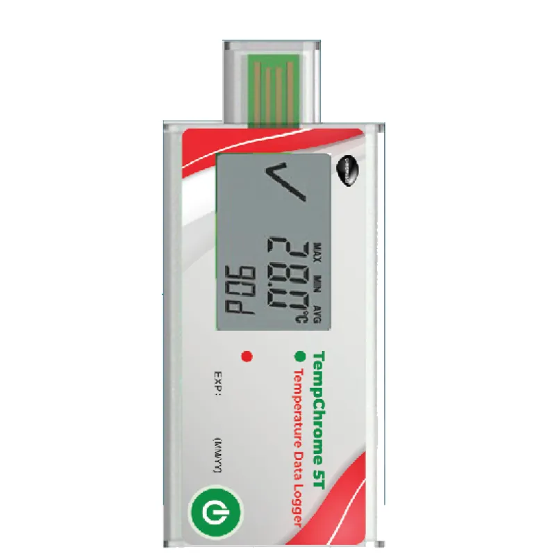 TempChrome 5T by TempChrome — single use temperature data logger LCD display — supplied by Royal Kana, Dubai.
