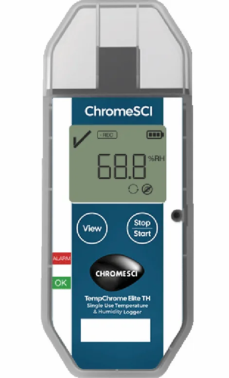 TempChrome Elite TH by TempChrome — temperature humidity data logger multi use battery replaceable — supplied by Royal Kana, Dubai.