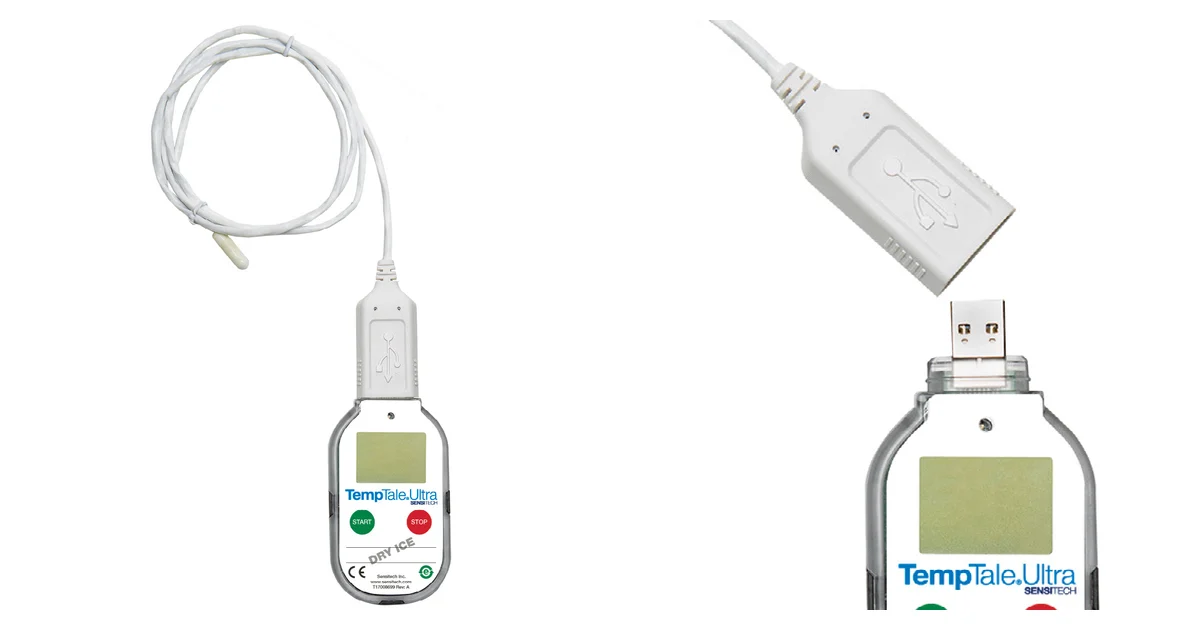 TempTale® Ultra Dry Ice Probe: Data Logger for Dry Ice Shipments Down to -95°C