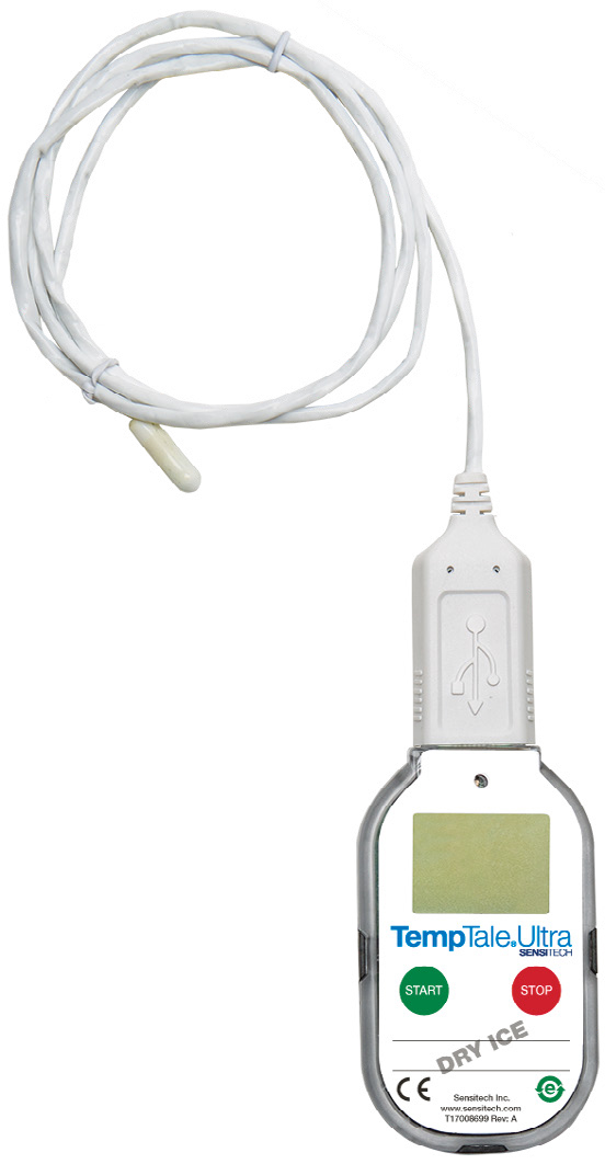 TempTale® Ultra Dry Ice Probe by Sensitech — dry ice probe temperature data logger detachable Sensitech — supplied by Royal Kana, Dubai.