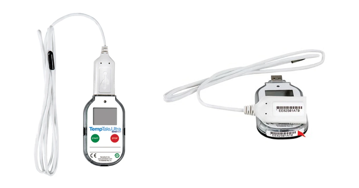 TempTale® Ultra Probe: Detachable Probe Temperature Data Logger for Shippers, Fridges and Customs Checks