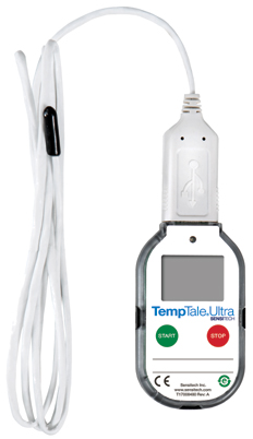 TempTale® Ultra Probe Monitor by Sensitech — detachable probe temperature data logger monitor Sensitech — supplied by Royal Kana, Dubai.
