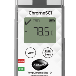 TempChrome Elite DI Single Use Dry Ice Temperature logger
